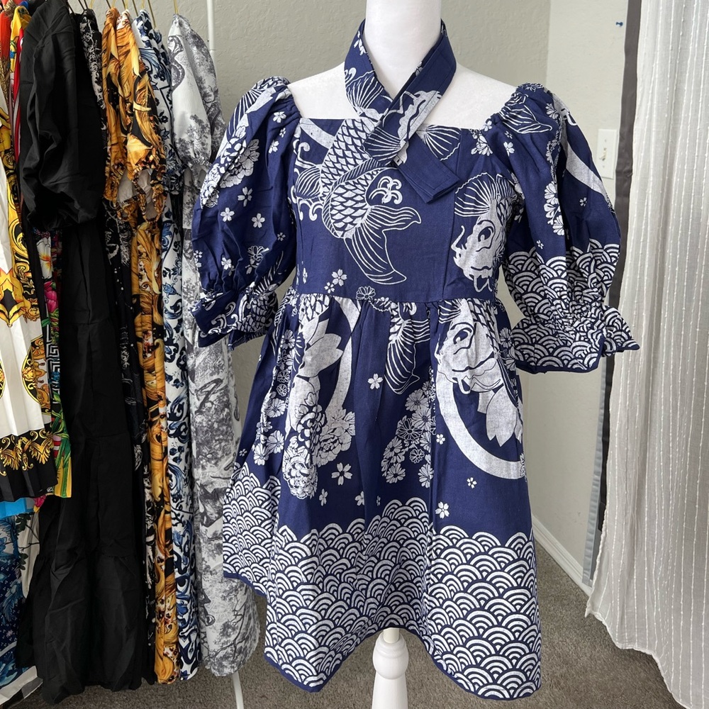 DRESS TOP AND SHORT WITH HEADDRESS